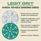 Legit Grit 6 inch Sand paper Disc, 49-Hole, 80 Grit, 100PK LG6-4980-100 - alternate 5